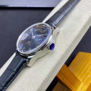 IWC Portuguese Real PR Real Annual Calendar IW503502  ZF Factory 1:1 Best Edition Black Dial on Black Leather Strap A52850 - Best Replica Watches Store For Sale!