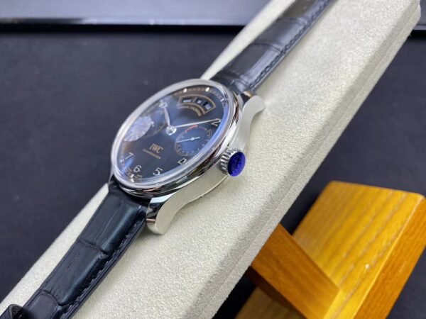 IWC Portuguese Real PR Real Annual Calendar IW503502  ZF Factory 1:1 Best Edition Black Dial on Black Leather Strap A52850 - Best Replica Watches Store For Sale!