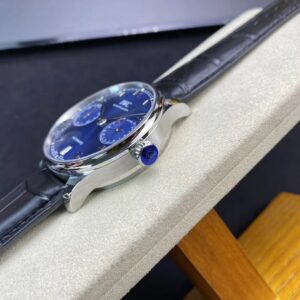 IWC Portuguese Real PR IW500710  ZF Factory 1:1 Best Edition Blue Dial on Black Leather Strap A52010 V5 - Best Replica Watches Store For Sale!