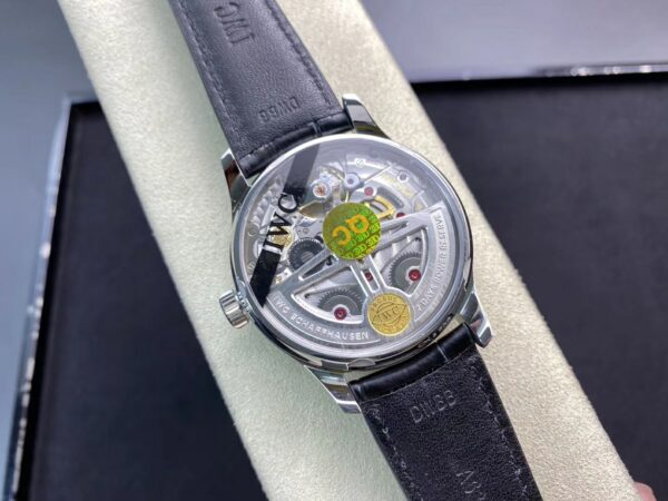 IWC Portuguese Real PR IW500710  ZF Factory 1:1 Best Edition Blue Dial on Black Leather Strap A52010 V5 - Best Replica Watches Store For Sale!