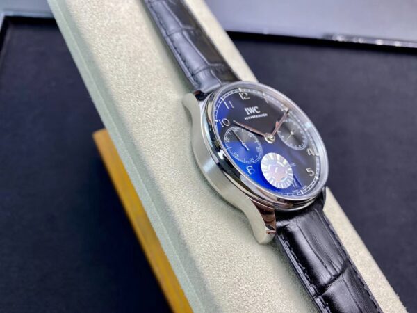 IWC Portuguese Real PR IW500107  ZF Factory 1:1 Best Edition Black Dial on Black Leather Strap A52010 V5 - Best Replica Watches Store For Sale!