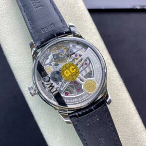 IWC Portuguese Real PR IW500107  ZF Factory 1:1 Best Edition Black Dial on Black Leather Strap A52010 V5 - Best Replica Watches Store For Sale!