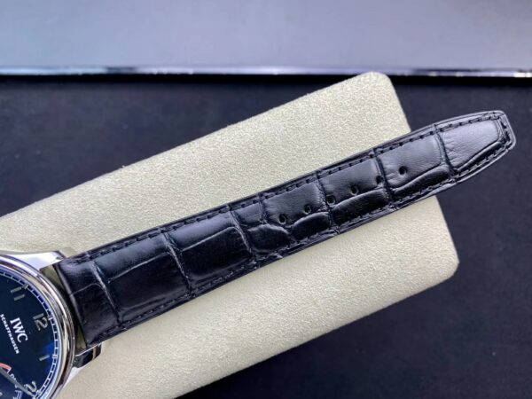 IWC Portuguese Real PR IW500107  ZF Factory 1:1 Best Edition Black Dial on Black Leather Strap A52010 V5 - Best Replica Watches Store For Sale!