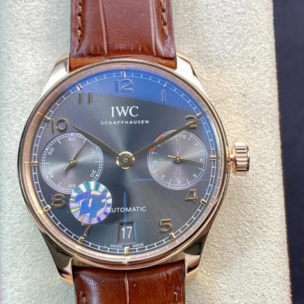 IWC Portuguese Real PR RG IW500702 ZF Factory 1:1 Best Edition Gray Dial - Best Replica Watches Store For Sale!