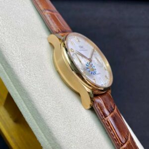 IWC Portuguese Real PR RG IW500113  ZF Factory 1:1 Best Edition White Dial on Brown Leather Strap A52010 V5 - Best Replica Watches Store For Sale!