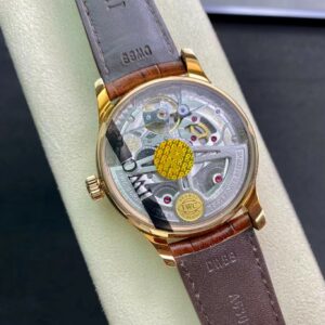 IWC Portuguese Real PR RG IW500113  ZF Factory 1:1 Best Edition White Dial on Brown Leather Strap A52010 V5 - Best Replica Watches Store For Sale!