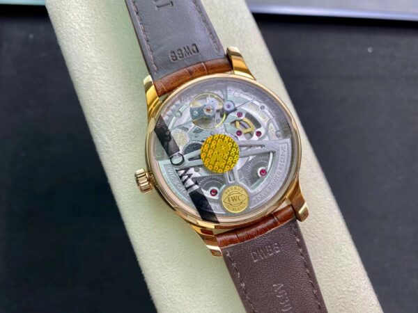 IWC Portuguese Real PR RG IW500113  ZF Factory 1:1 Best Edition White Dial on Brown Leather Strap A52010 V5 - Best Replica Watches Store For Sale!