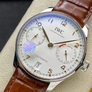 IWC Portuguese Real PR IW500704  ZF Factory 1:1 Best Edition White Dial on Brown Leather Strap A52010 V5 - Best Replica Watches Store For Sale!