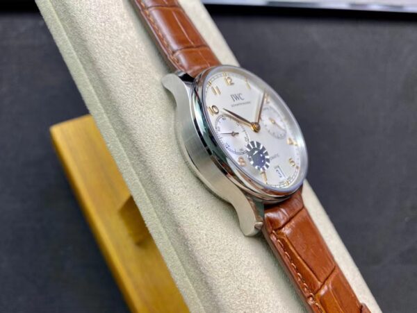 IWC Portuguese Real PR IW500704  ZF Factory 1:1 Best Edition White Dial on Brown Leather Strap A52010 V5 - Best Replica Watches Store For Sale!