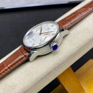 IWC Portuguese Real PR IW500704  ZF Factory 1:1 Best Edition White Dial on Brown Leather Strap A52010 V5 - Best Replica Watches Store For Sale!