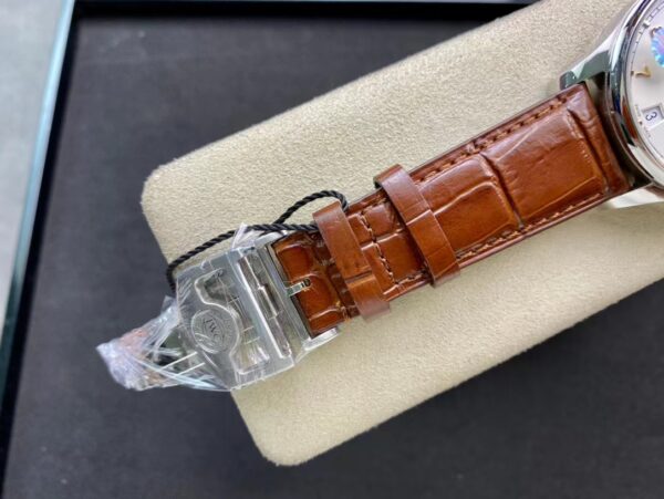 IWC Portuguese Real PR IW500704  ZF Factory 1:1 Best Edition White Dial on Brown Leather Strap A52010 V5 - Best Replica Watches Store For Sale!