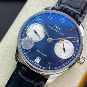 IWC Portuguese Real PR Laureus Edition IW500112  ZF Factory 1:1 Best Edition Blue Dial on Black Leather Strap A52010 V5 - Best Replica Watches Store For Sale!