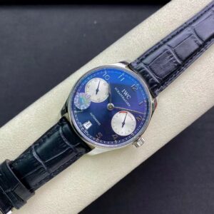 IWC Portuguese Real PR Laureus Edition IW500112  ZF Factory 1:1 Best Edition Blue Dial on Black Leather Strap A52010 V5 - Best Replica Watches Store For Sale!