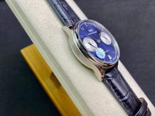 IWC Portuguese Real PR Laureus Edition IW500112  ZF Factory 1:1 Best Edition Blue Dial on Black Leather Strap A52010 V5 - Best Replica Watches Store For Sale!