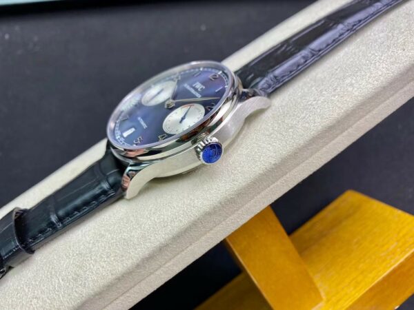 IWC Portuguese Real PR Laureus Edition IW500112  ZF Factory 1:1 Best Edition Blue Dial on Black Leather Strap A52010 V5 - Best Replica Watches Store For Sale!