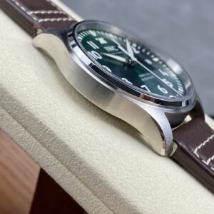 IWC Mark Mark XX IW328205 SS M+ Factory 1:1 Best Edition Green Dial on Brown Leather Strap A35111 - Best Replica Watches Store For Sale!