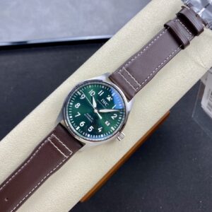 IWC Mark Mark XX IW328205 SS M+ Factory 1:1 Best Edition Green Dial on Brown Leather Strap A35111 - Best Replica Watches Store For Sale!