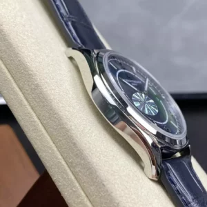 Vacheron Constantin Fiftysix SS 40mm MKS Factory 1:1 Best Edition Blue Dial on Blue Leather Strap - Best Replica Watches Store For Sale!