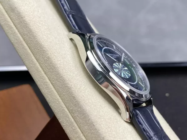 Vacheron Constantin Fiftysix SS 40mm MKS Factory 1:1 Best Edition Blue Dial on Blue Leather Strap - Best Replica Watches Store For Sale!
