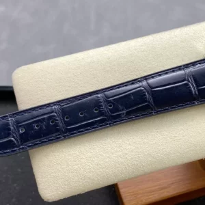 Vacheron Constantin Fiftysix SS 40mm MKS Factory 1:1 Best Edition Blue Dial on Blue Leather Strap - Best Replica Watches Store For Sale!