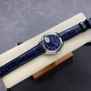 Vacheron Constantin Fiftysix SS 40mm MKS Factory 1:1 Best Edition Blue Dial on Blue Leather Strap - Best Replica Watches Store For Sale!