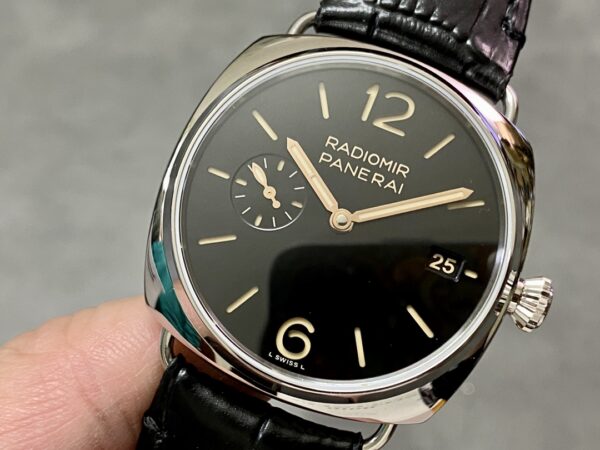 Panerai PAM01394 PAM1294 Radiomir 40mm VS Factory 1:1 Best Edition Black Dial on Black Leather Strap P900 - Best Replica Watches Store For Sale!