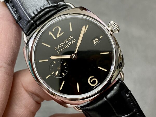 Panerai PAM01394 PAM1294 Radiomir 40mm VS Factory 1:1 Best Edition Black Dial on Black Leather Strap P900 - Best Replica Watches Store For Sale!