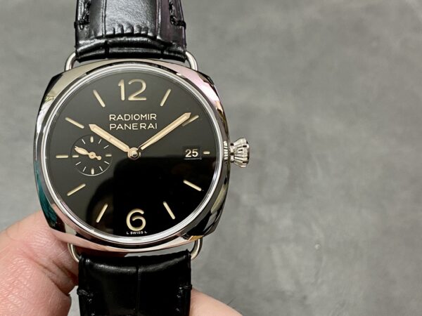 Panerai PAM01394 PAM1294 Radiomir 40mm VS Factory 1:1 Best Edition Black Dial on Black Leather Strap P900 - Best Replica Watches Store For Sale!
