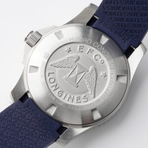 Longines Conquest L3.781.4.96.9 Blue Ceramic Bezel SS  ZF Factory 1:1 Best Edition Blue Dial on Blue Rubber Strap A2824 - Best Replica Watches Store For Sale!