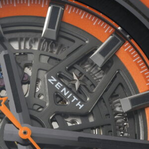 ZENITH Defy Classic  PVD LF Factory 1:1 Best Edition Skeleton Orange Dial on Orange Rubber Strap A2892 V2 - Best Replica Watches Store For Sale!
