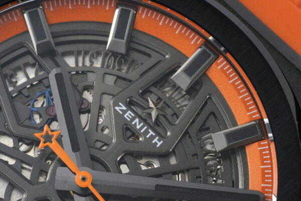 ZENITH Defy Classic  PVD LF Factory 1:1 Best Edition Skeleton Orange Dial on Orange Rubber Strap A2892 V2 - Best Replica Watches Store For Sale!