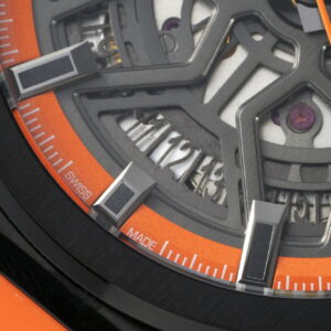 ZENITH Defy Classic  PVD LF Factory 1:1 Best Edition Skeleton Orange Dial on Orange Rubber Strap A2892 V2 - Best Replica Watches Store For Sale!
