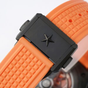 ZENITH Defy Classic  PVD LF Factory 1:1 Best Edition Skeleton Orange Dial on Orange Rubber Strap A2892 V2 - Best Replica Watches Store For Sale!