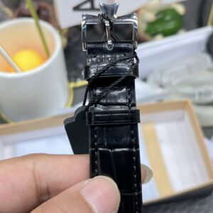 VC Patrimony 81180/000P-9332 SS Mks Factory 1:1 Best Edition White Dial on Black Leather MIYOTA 9039 - Best Replica Watches Store For Sale!