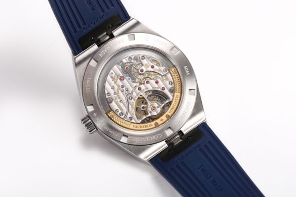 VC Overseas Tourbillon Ref 6000V/110A-B544 SS BBR Factory 1:1 Best Edition Blue Dial on Blue Rubber Straps Tourb - Best Replica Watches Store For Sale!