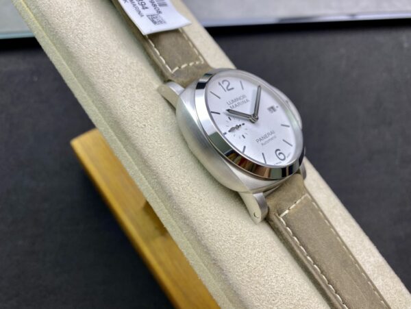 Panerai PAM1394 Luminor Marina 42mm VS Factory1:1 Best Edition White Dial on Brown Asso Strap P.9010 - Best Replica Watches Store For Sale!