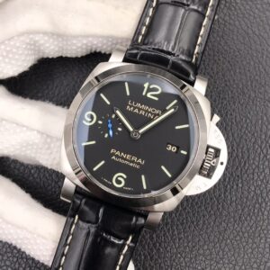 Panerai PAM00312 PAM312 R VS Factory 1:1 Best Edition on Black Leather Strap P.9000 Super Clone V2 - Best Replica Watches Store For Sale!