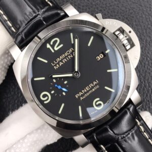 Panerai PAM00312 PAM312 R VS Factory 1:1 Best Edition on Black Leather Strap P.9000 Super Clone V2 - Best Replica Watches Store For Sale!