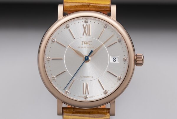 IWC Portofino Automatic 37mm IW458116 RG V7 Factory 1:1 Best Edition White Dial on Light Brown Leather Strap A2892 - Best Replica Watches Store For Sale!