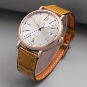 IWC Portofino Automatic 37mm IW458116 RG V7 Factory 1:1 Best Edition White Dial on Light Brown Leather Strap A2892 - Best Replica Watches Store For Sale!