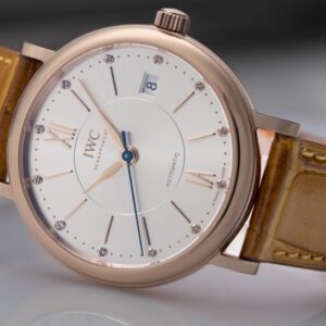 IWC Portofino Automatic 37mm IW458116 RG V7 Factory 1:1 Best Edition White Dial on Light Brown Leather Strap A2892 - Best Replica Watches Store For Sale!