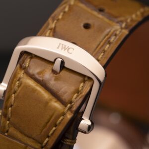 IWC Portofino Automatic 37mm IW458116 RG V7 Factory 1:1 Best Edition White Dial on Light Brown Leather Strap A2892 - Best Replica Watches Store For Sale!
