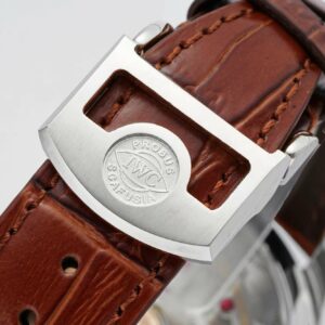 IWC Portugieser Perpetual Calendar IW503307 SS  APS Factory 1:1 Best Edition White Dial on Brown Leather Strap A52610 Clone - Best Replica Watches Store For Sale!