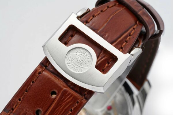 IWC Portugieser Perpetual Calendar IW503307 SS  APS Factory 1:1 Best Edition White Dial on Brown Leather Strap A52610 Clone - Best Replica Watches Store For Sale!
