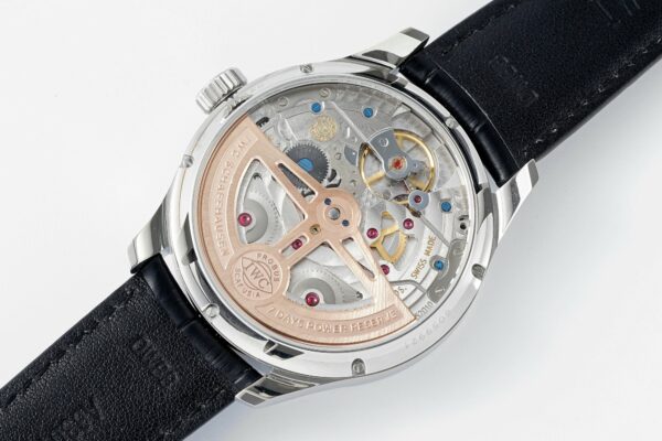 IWC Portugieser Perpetual Calendar IW503401 SS  APS Factory 1:1 Best Edition Blue Dial on Black Leather Strap A52610 Clone - Best Replica Watches Store For Sale!