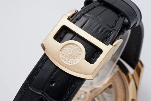 IWC Portugieser Perpetual Calendar IW503302 RG APS Factory 1:1 Best Edition White Dial on Black Leather Strap A52610 Clone - Best Replica Watches Store For Sale!