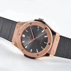 HUBLOT Classic Fusion 45mm 511.OX.7081.LR RG WWF Factory 1:1 Best Edition Gray Dial on Gray Gummy Strap A2892 - Best Replica Watches Store For Sale!