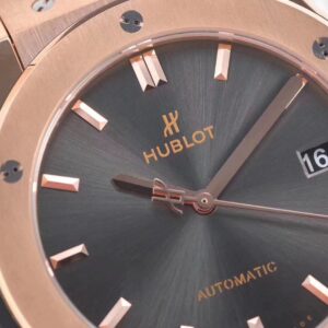 HUBLOT Classic Fusion 45mm 511.OX.7081.LR RG WWF Factory 1:1 Best Edition Gray Dial on Gray Gummy Strap A2892 - Best Replica Watches Store For Sale!