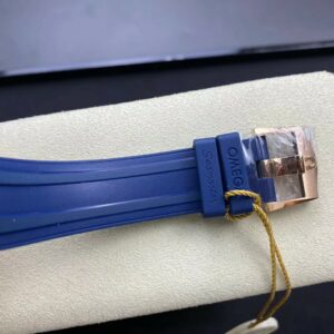 OMEGA 2018 Seamaster Diver 300M RG Blue Ceramic VS Factory 1:1 Best Edition Blue Dial on Blue Rubber Strap A880 - Best Replica Watches Store For Sale!