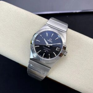 OMEGA Constellation 38mm SS VS Factory 1:1 Best Edition Black Dial Stick Markers on SS Bracelet A8500 Super Clone - Best Replica Watches Store For Sale!